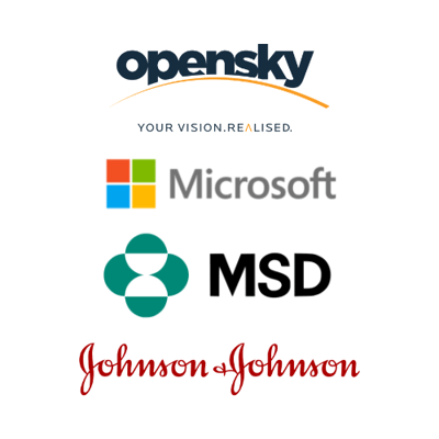 MSD microsoft j&j opensky coalition logos