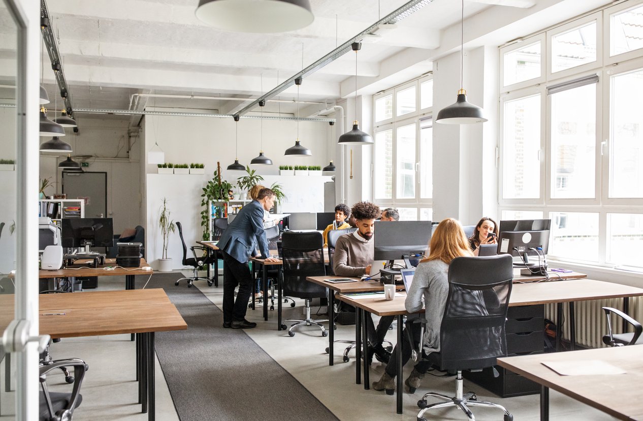 support team in office