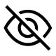 no visibility eye icon